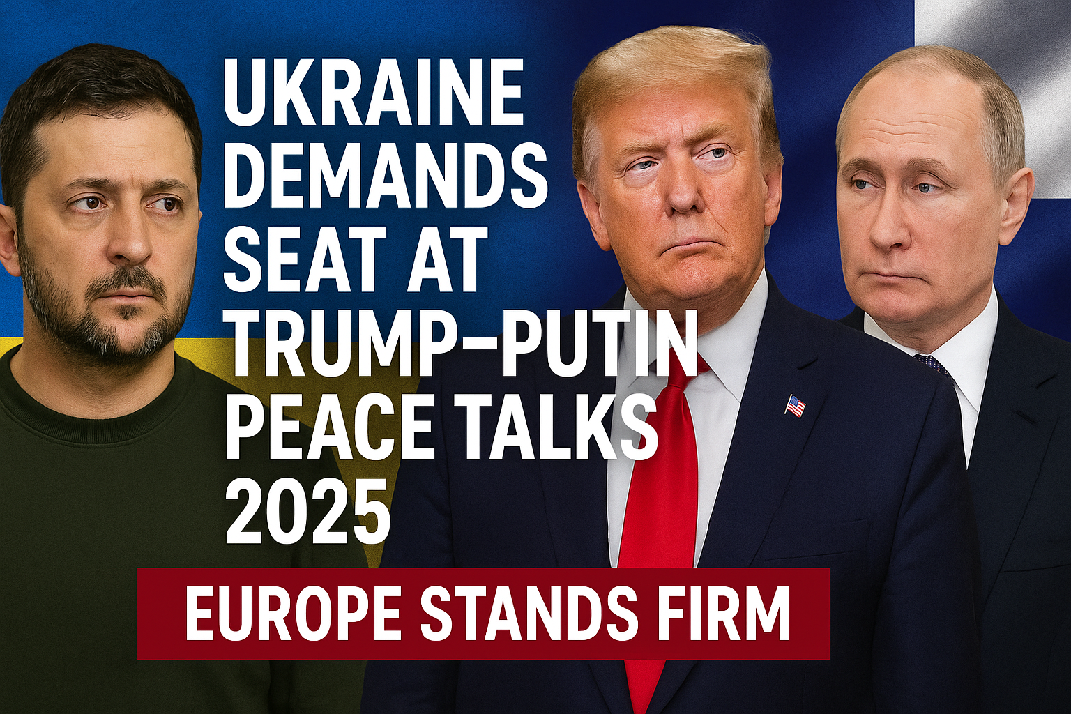 Ukraine Trump Putin Peace Talks 2025: Europe Stands Firm