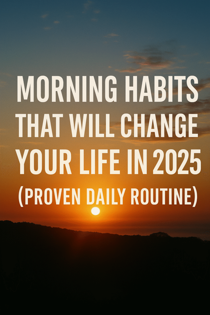 Morning Habits 2025