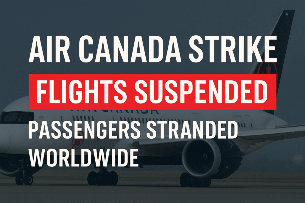 Air Canada Flight Attendants Strike 2025