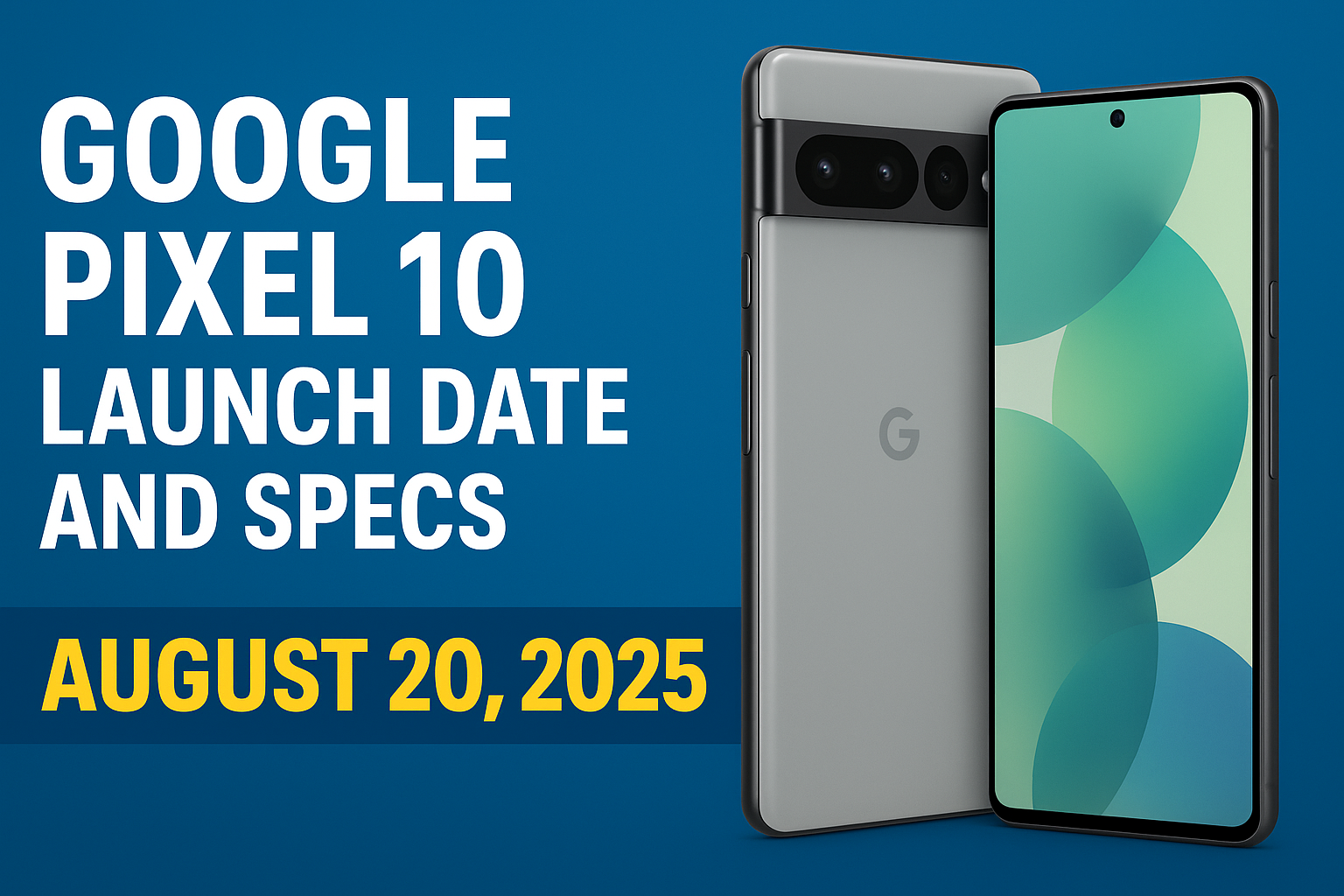 Google Pixel 10 Launch Date & Specs: