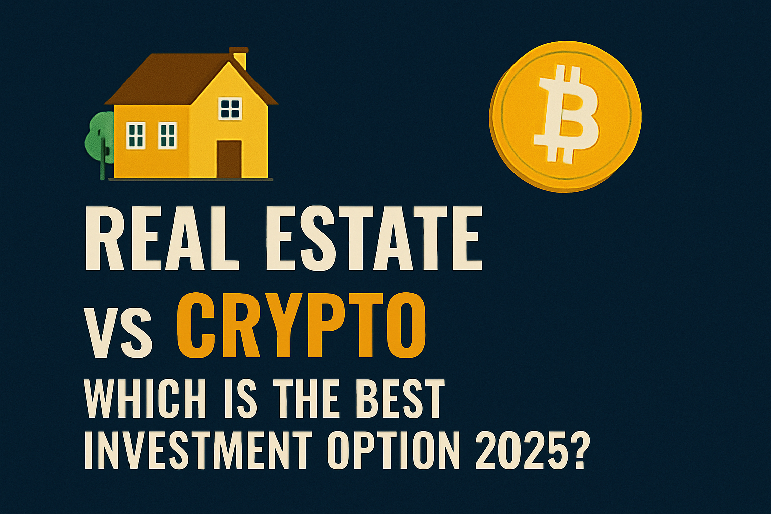 Real Estate vs Crypto: Which is the Best Investment Option 2025?